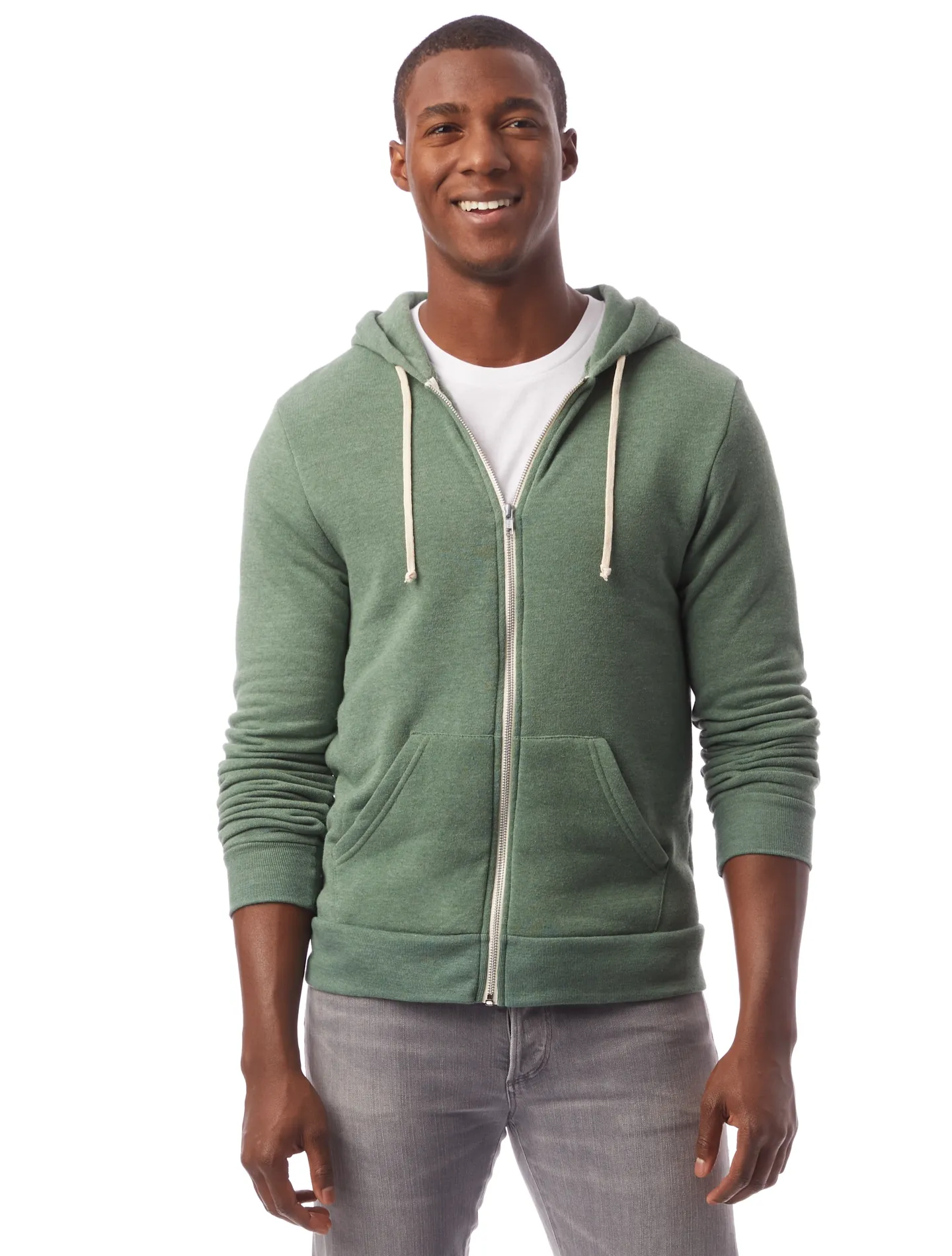 09590F2 Alternative Apparel Rocky Eco-Fleece Zip Hoodie