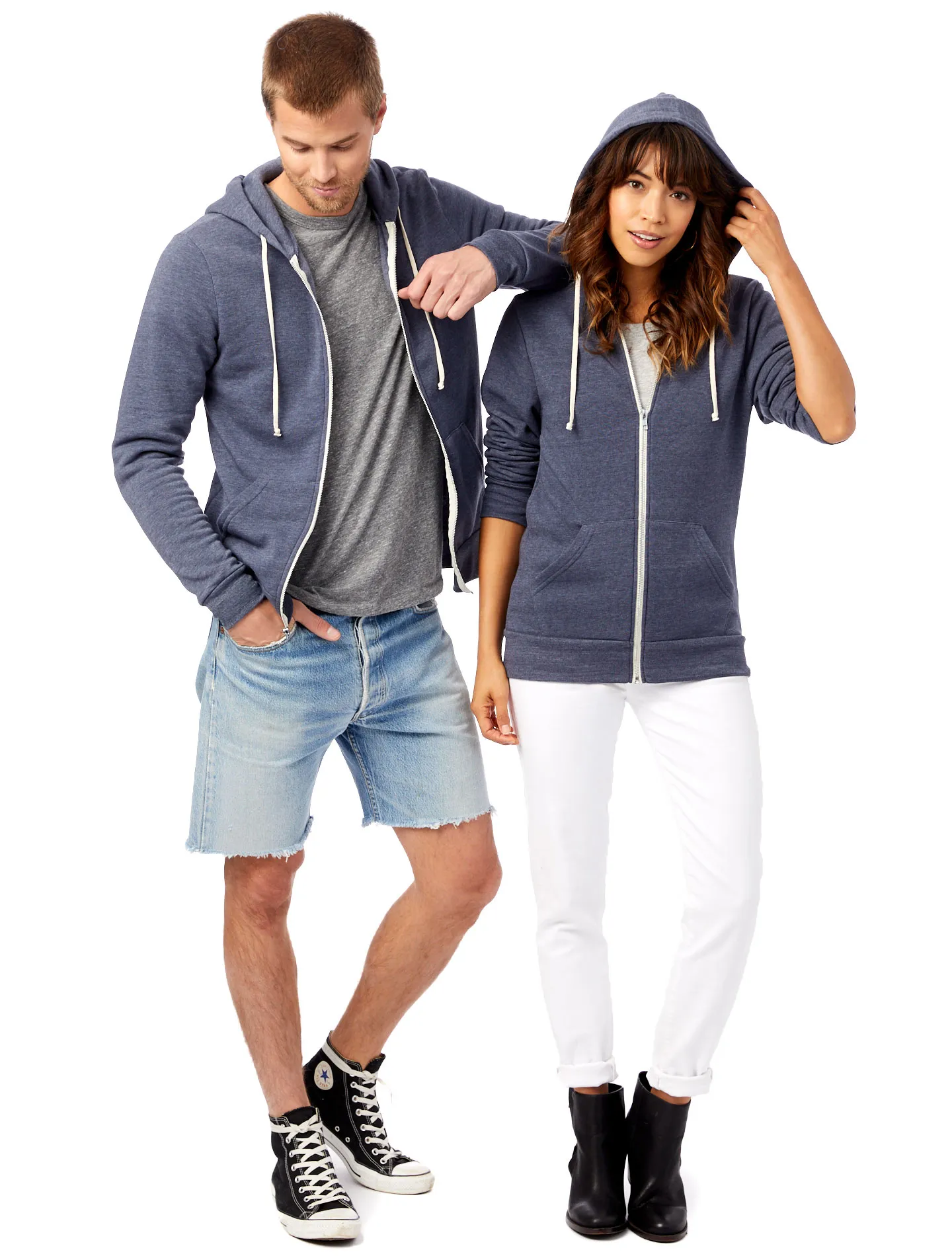 09590F2 Alternative Apparel Rocky Eco-Fleece Zip Hoodie
