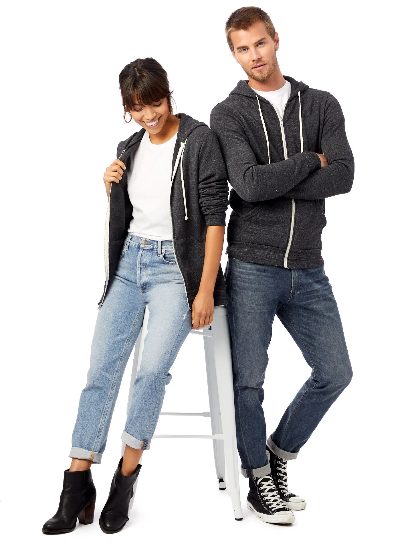 09590F2 Alternative Apparel Rocky Eco-Fleece Zip Hoodie