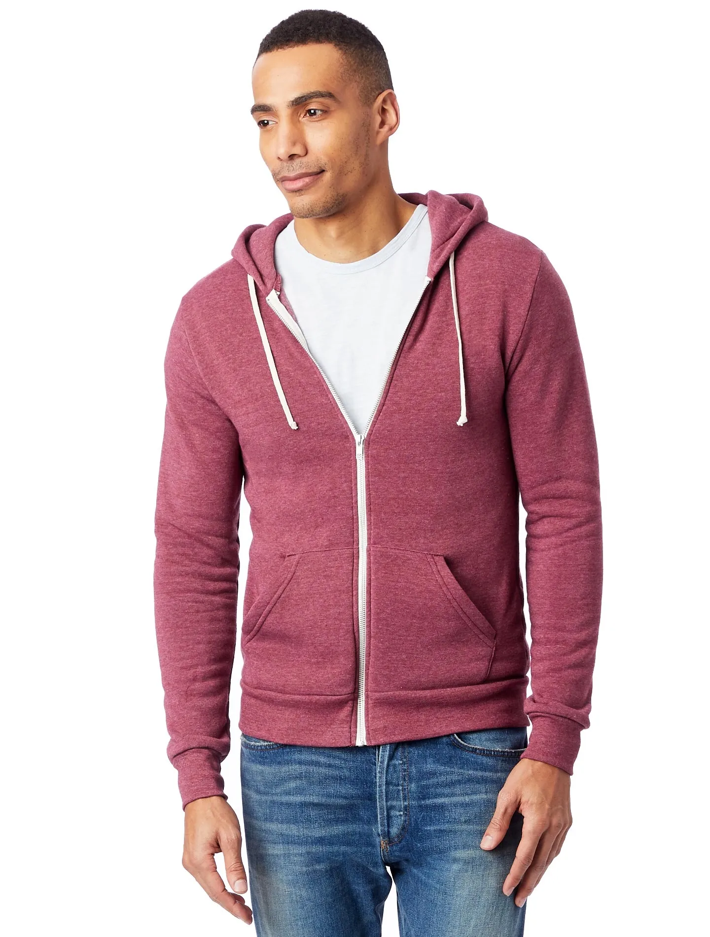 09590F2 Alternative Apparel Rocky Eco-Fleece Zip Hoodie