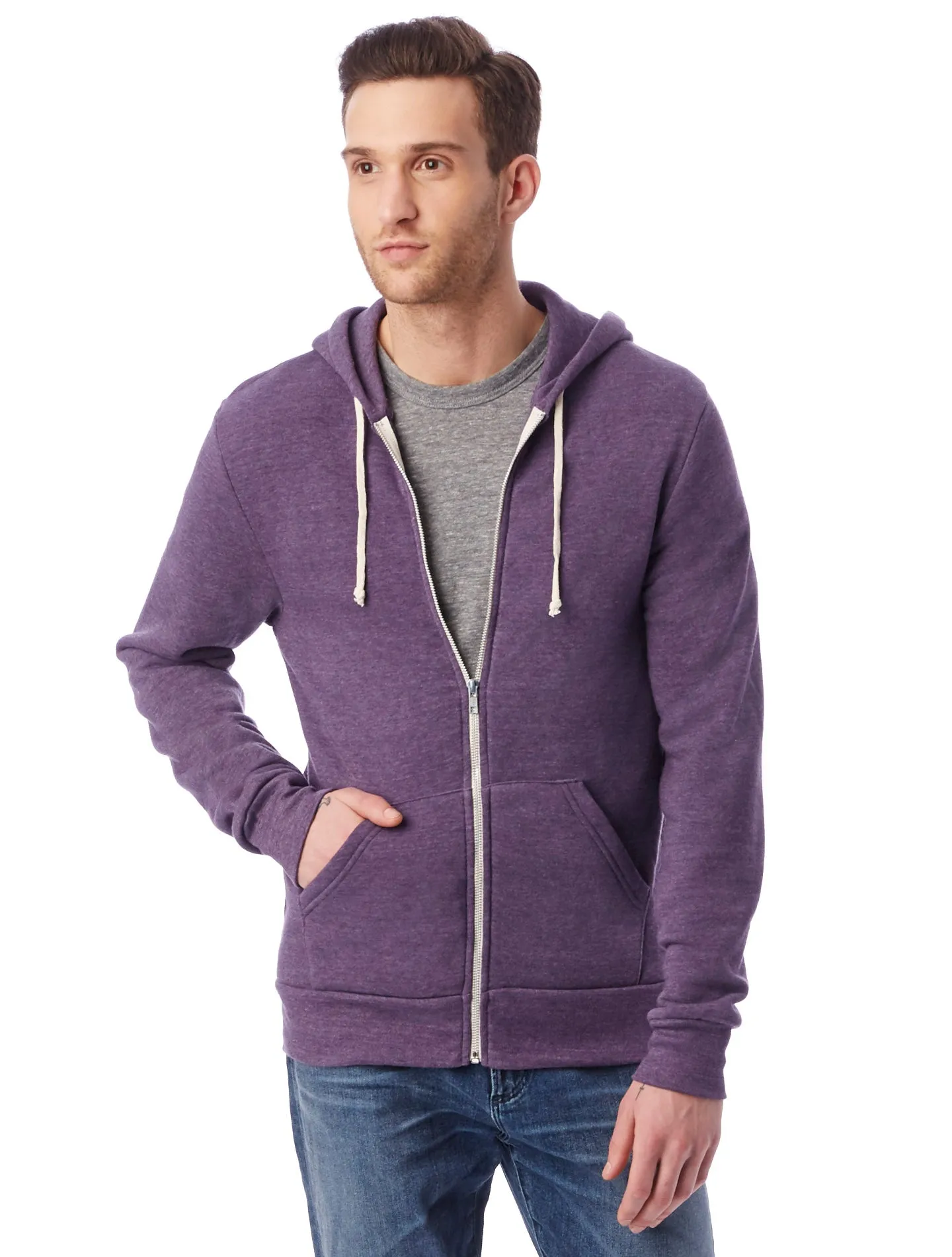 09590F2 Alternative Apparel Rocky Eco-Fleece Zip Hoodie
