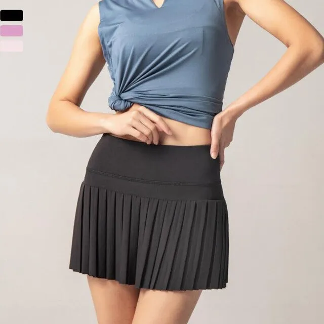 2 In 1 Pleated Skirt