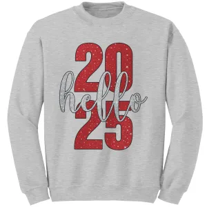 2025 New Year Sweatshirt, Hello 2025 Sweatshirt, New Year Gift, New Year 2025 Family Sweatshirt, Christmas Sweatshirt Christmas Gift For Her