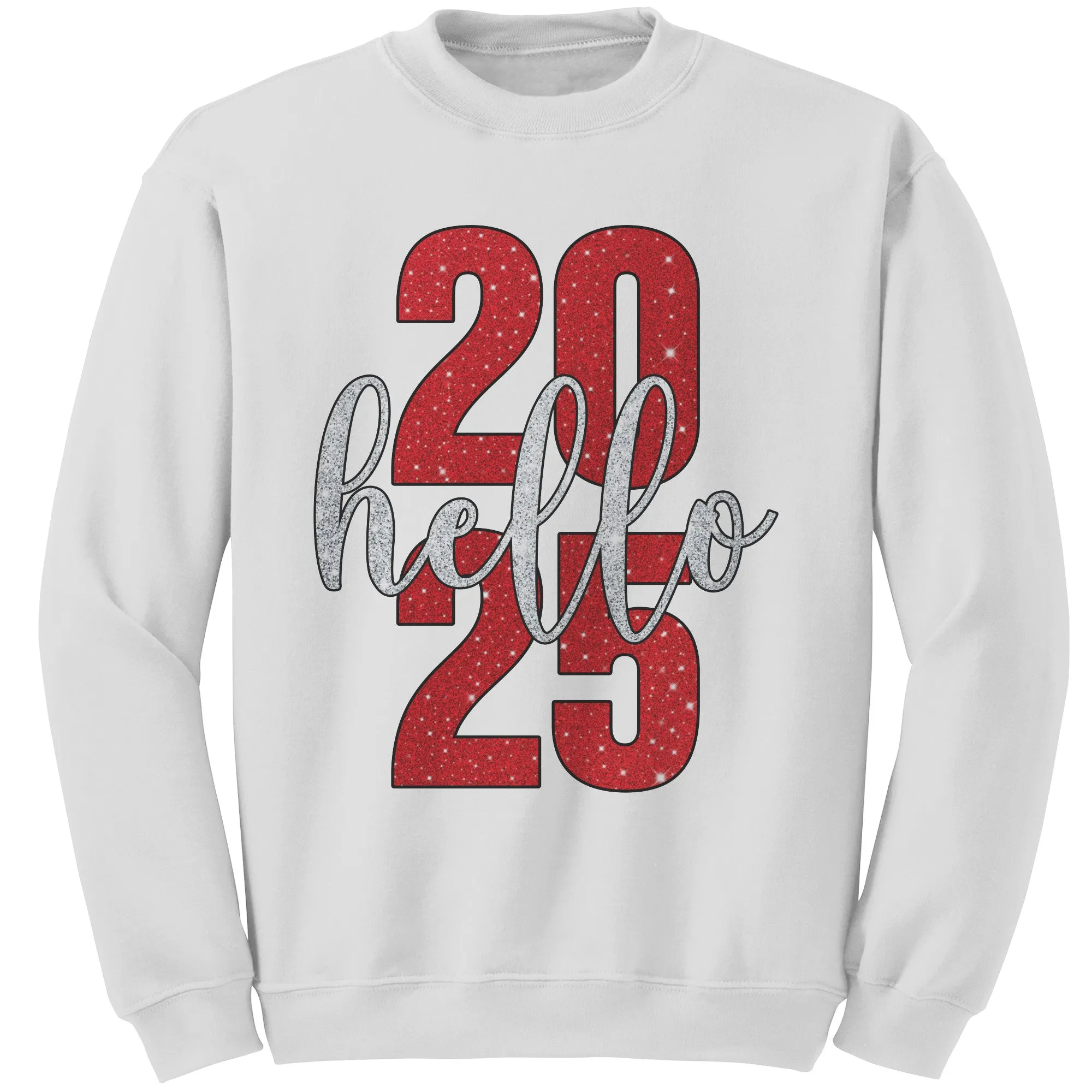 2025 New Year Sweatshirt, Hello 2025 Sweatshirt, New Year Gift, New Year 2025 Family Sweatshirt, Christmas Sweatshirt Christmas Gift For Her