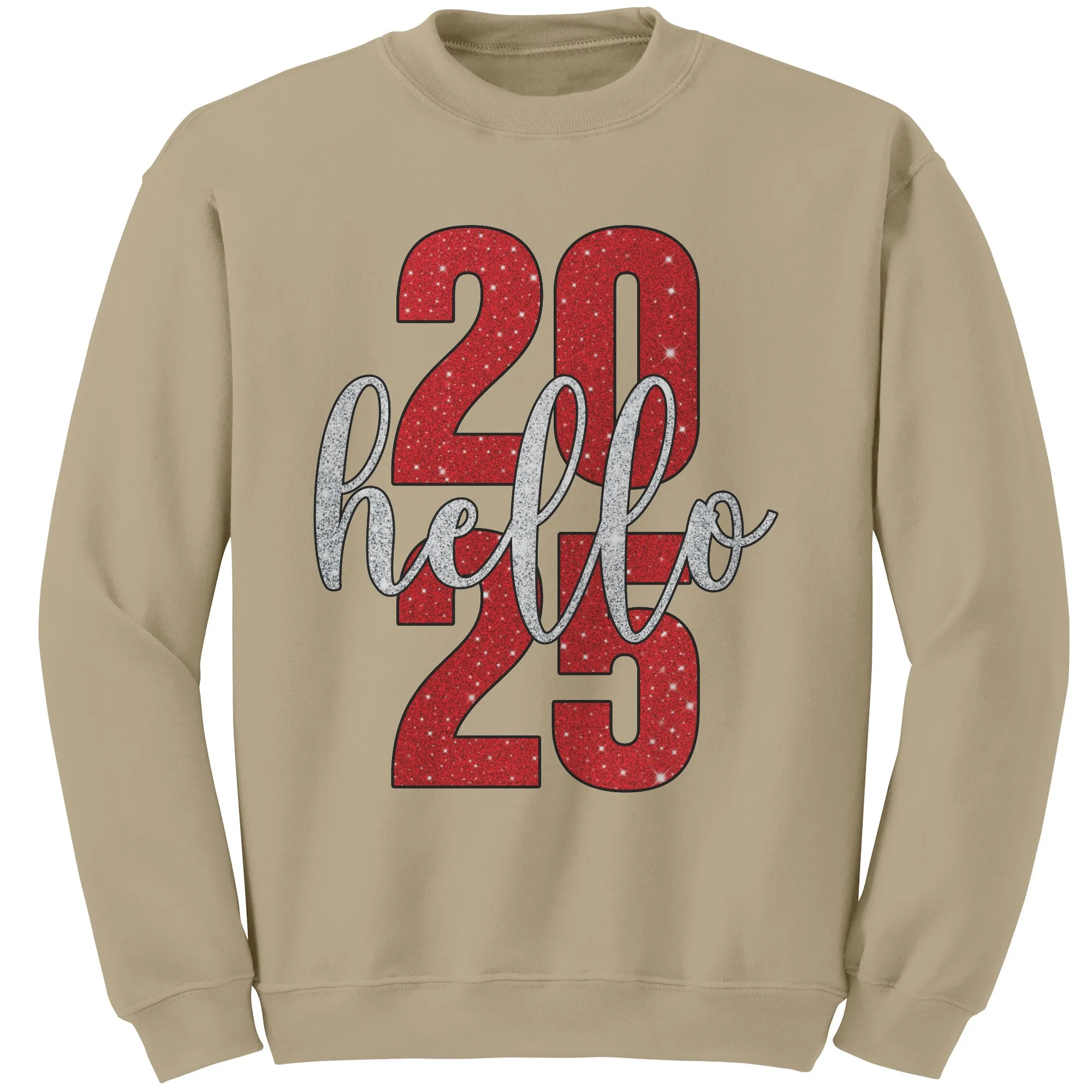2025 New Year Sweatshirt, Hello 2025 Sweatshirt, New Year Gift, New Year 2025 Family Sweatshirt, Christmas Sweatshirt Christmas Gift For Her