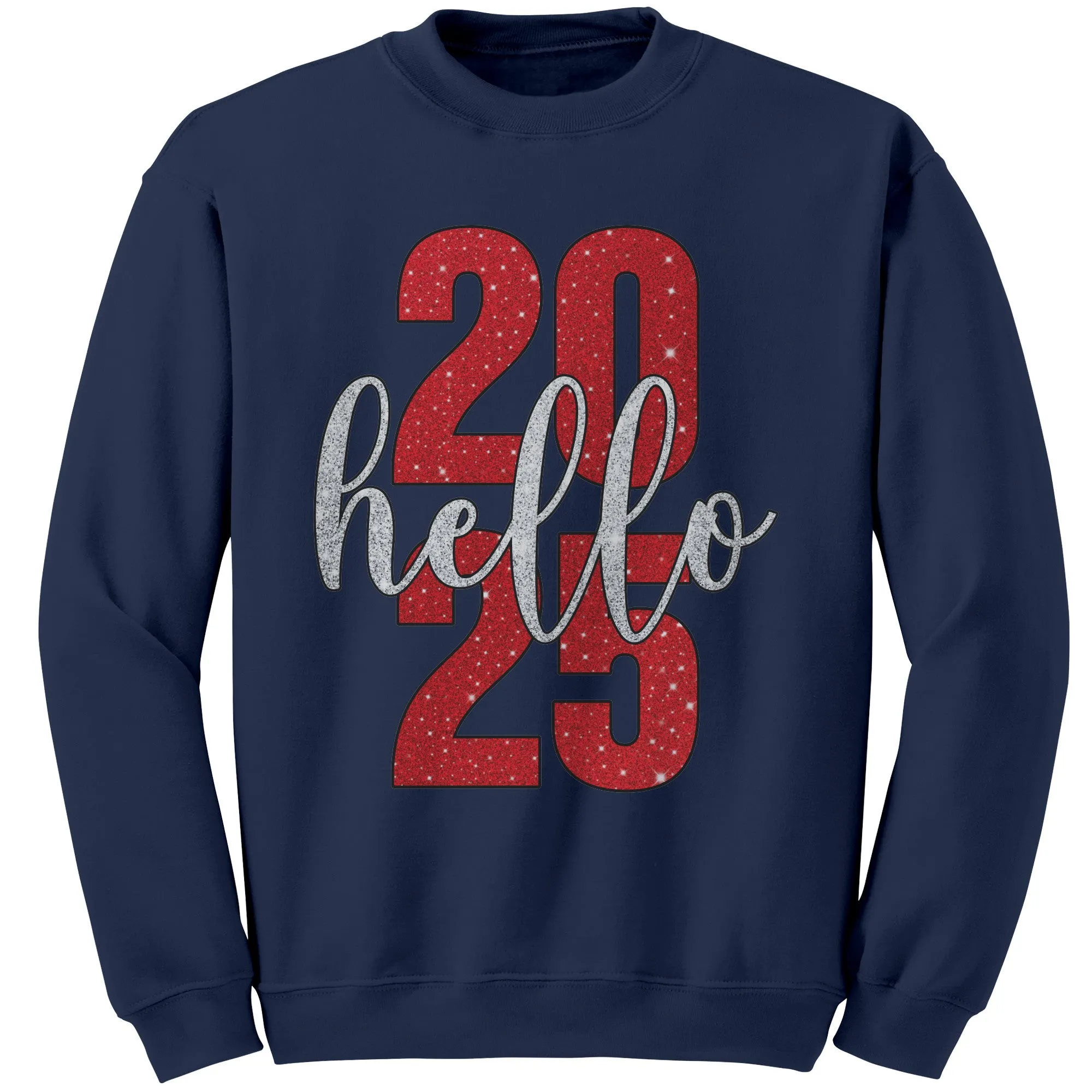 2025 New Year Sweatshirt, Hello 2025 Sweatshirt, New Year Gift, New Year 2025 Family Sweatshirt, Christmas Sweatshirt Christmas Gift For Her