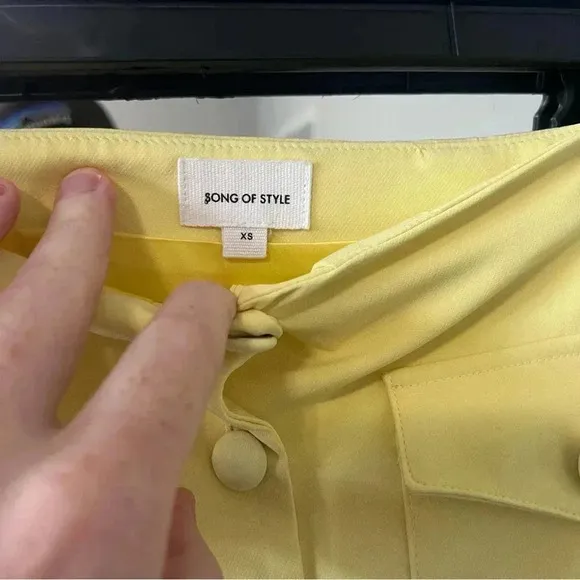 34 Song Of Style Gala Mini Skirt in Citrus Yellow