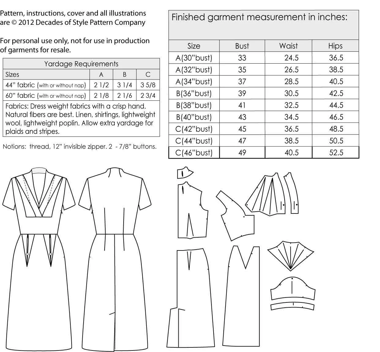 #5007   1950s Object d'Art Dress