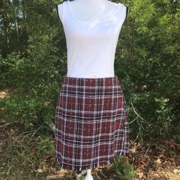 9. Sanctuary Plaid Mini Skirt Size Large