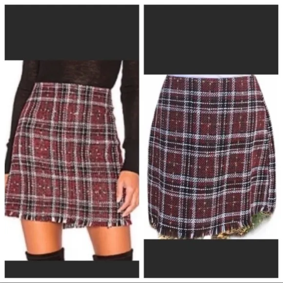 9. Sanctuary Plaid Mini Skirt Size Large