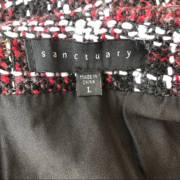 9. Sanctuary Plaid Mini Skirt Size Large