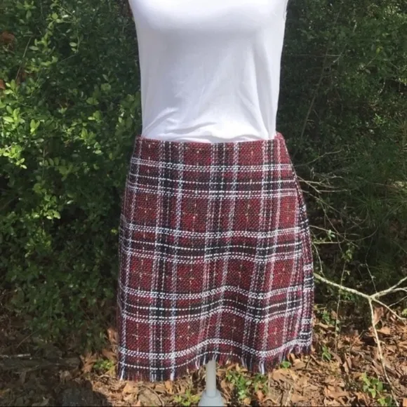 9. Sanctuary Plaid Mini Skirt Size Large