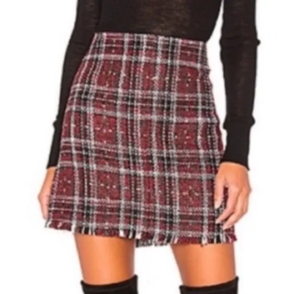 9. Sanctuary Plaid Mini Skirt Size Large