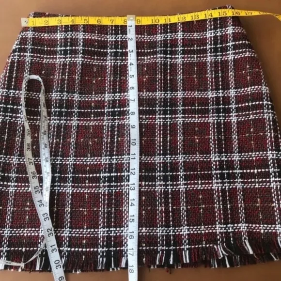 9. Sanctuary Plaid Mini Skirt Size Large