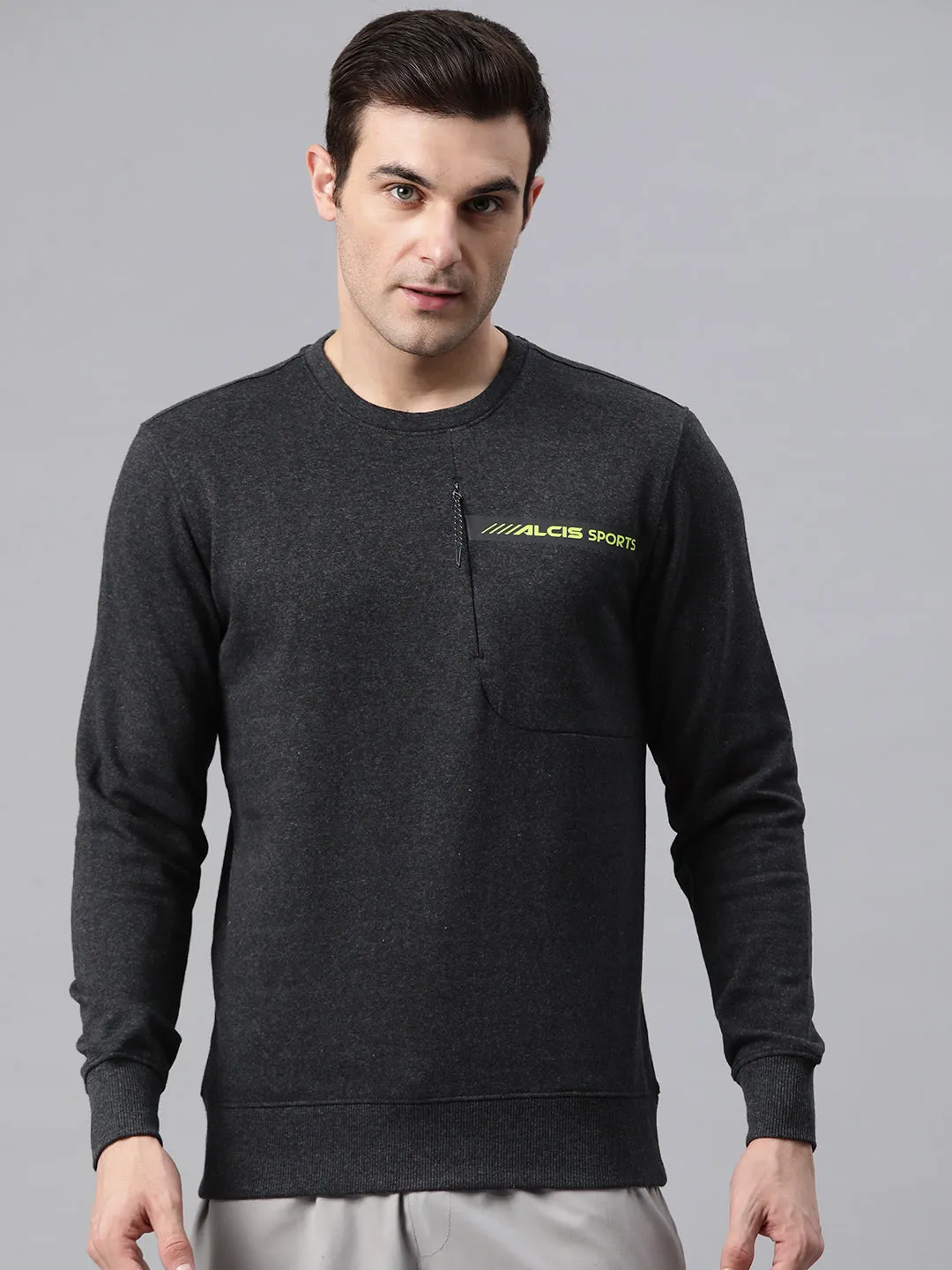 Alcis Men Typography Printed Sweatshirt