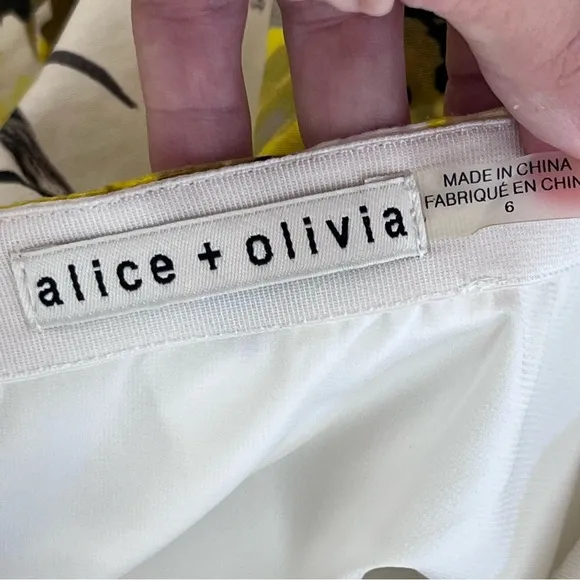Alice and Olivia Skirt Womens Six Floral Mini Pleated Feminine Preppy Cottage
