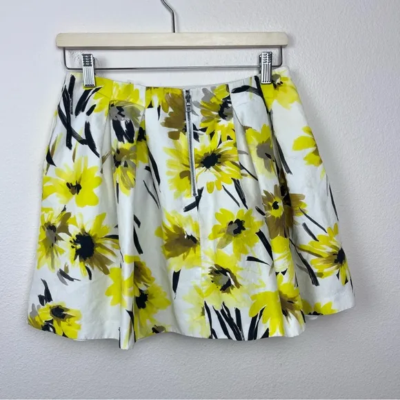 Alice and Olivia Skirt Womens Six Floral Mini Pleated Feminine Preppy Cottage