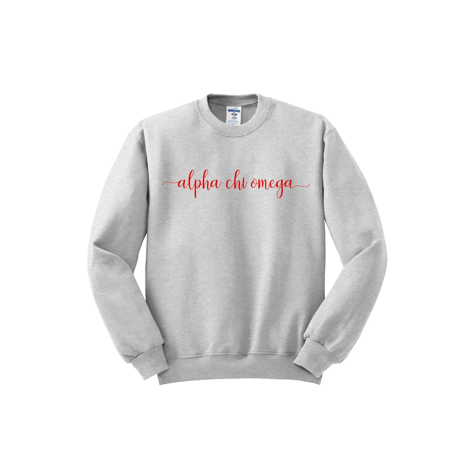 Alpha Chi Omega Crewneck Sweatshirt - Script