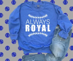 Always Royal Heather Blue Graphic Sweatshirt