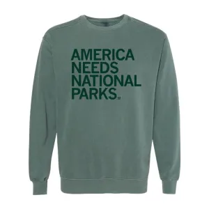 America Needs National Parks Crew Sweatshirt