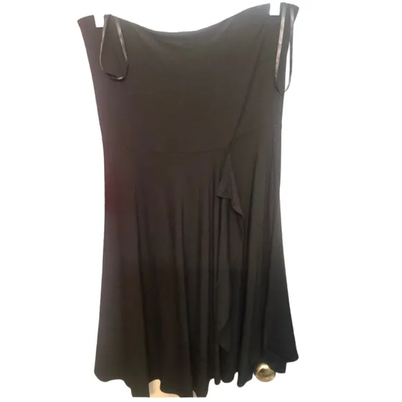 ANNE KLEIN Size M black strapless mini versatile can be worn as a skirt