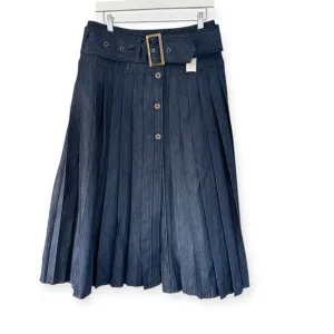 Anthropologie | Pilcro • Low-Slung Pleated Midi Skirt