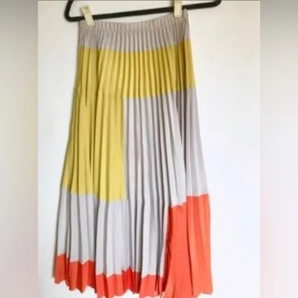 Anthropologie Tabitha Field Of Vision Colorblock Maxi Skirt sz 10