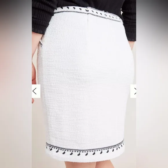 Anthropologie x Dolan‎ Left Coast Tulley Embroidered Textured Mini Skirt Size 2X