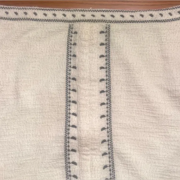Anthropologie x Dolan‎ Left Coast Tulley Embroidered Textured Mini Skirt Size 2X