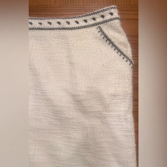 Anthropologie x Dolan‎ Left Coast Tulley Embroidered Textured Mini Skirt Size 2X