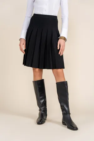 Apparalel Black Pleated Skirt
