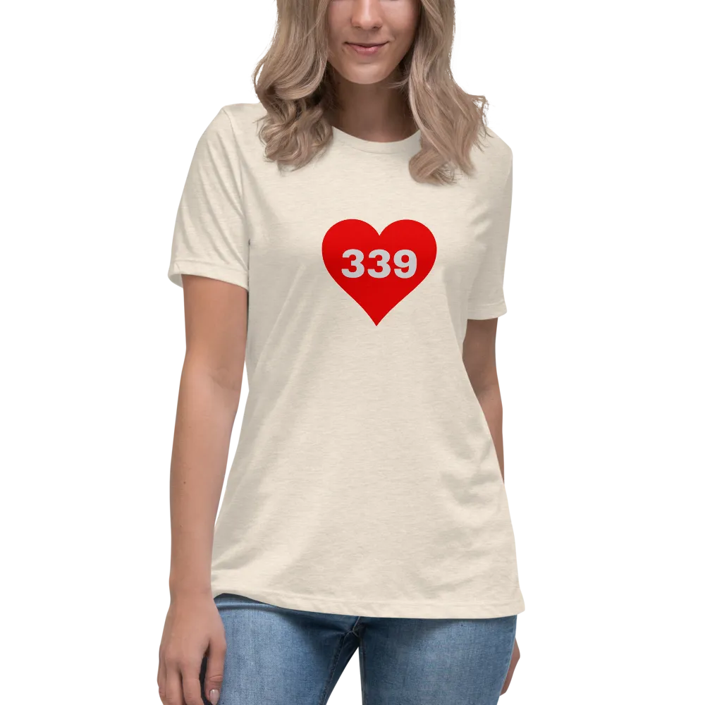 AREA CODE 339 Women's Relaxed T-Shirt