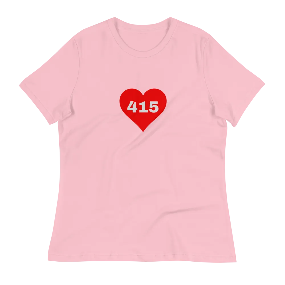 AREA CODE 415 Women's Relaxed T-Shirt