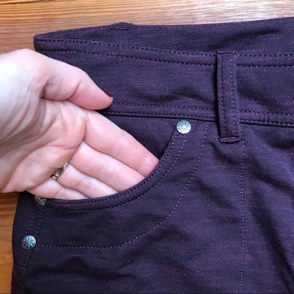 Athleta Maroon Black Skirt Leggings Combo, EUC XST