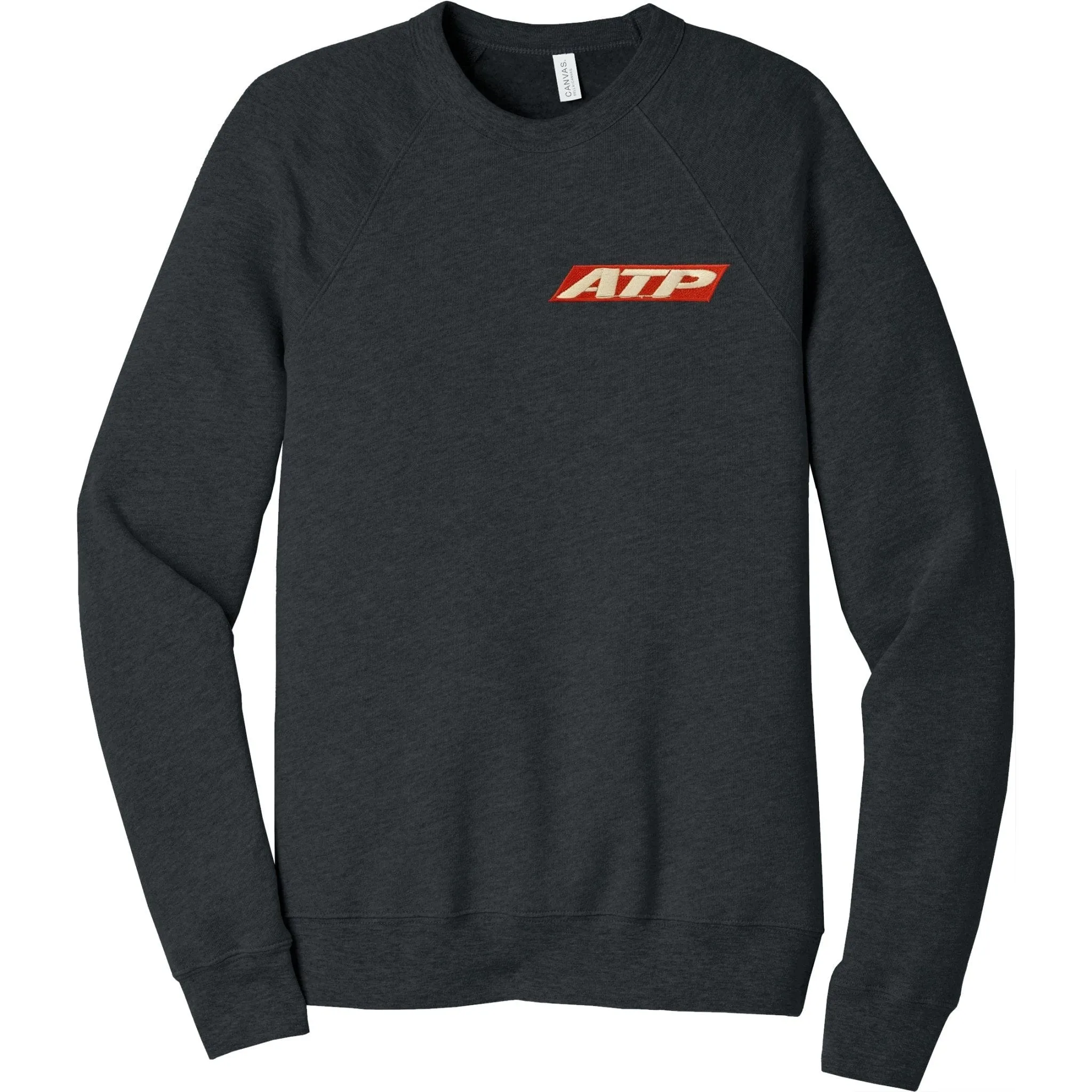 ATP Unisex Sponge Fleece Raglan Sweatshirt Heathered Navy