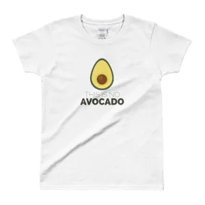 Avocado Shirt Vegan Shirt White Avocado Chest Shirt for Women