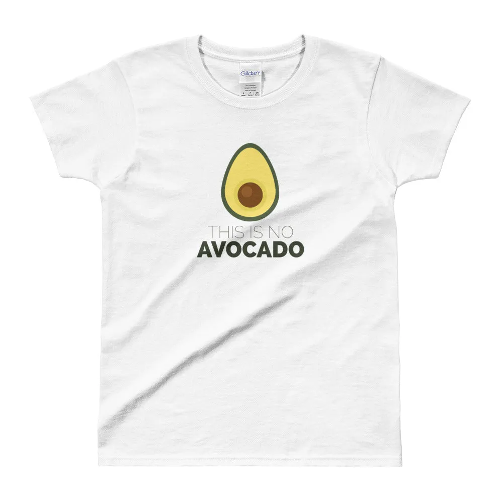 Avocado Shirt Vegan Shirt White Avocado Chest Shirt for Women