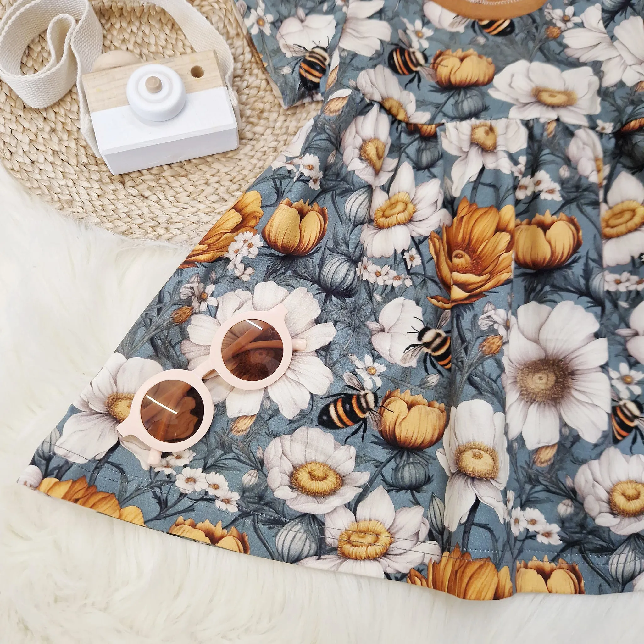 Baby & Toddler Spring Bee Gathered Dress
