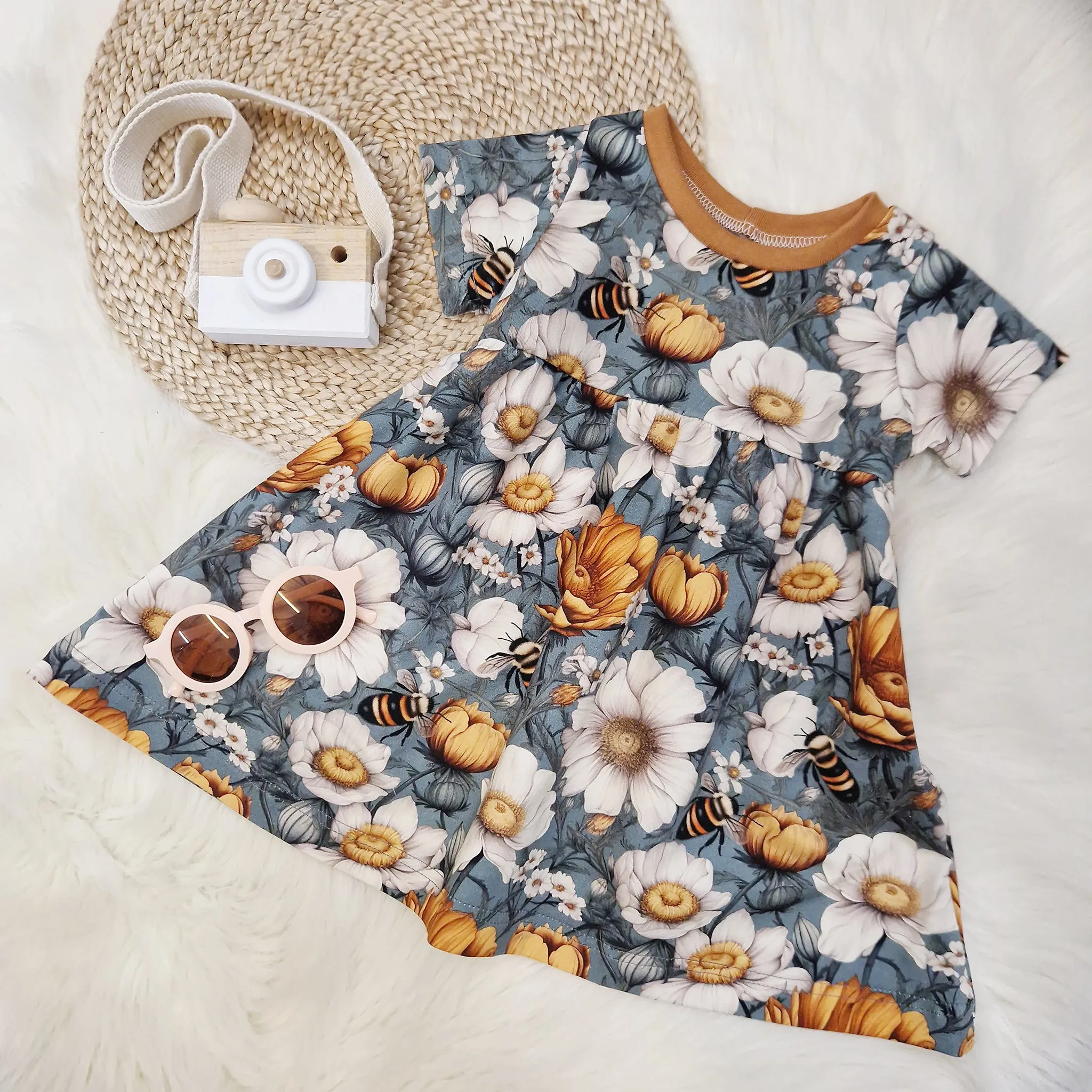 Baby & Toddler Spring Bee Gathered Dress