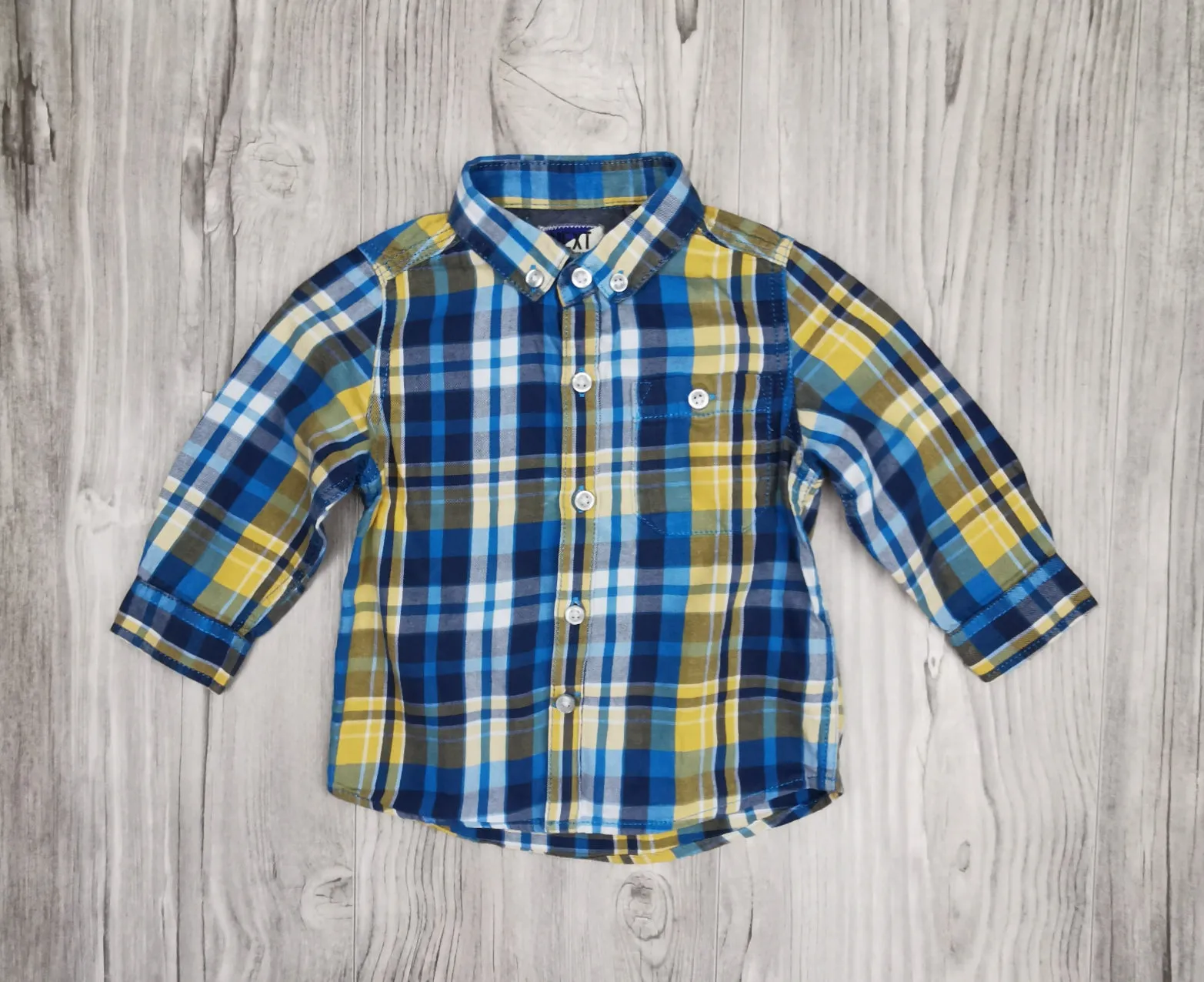 BABY BOY SIZE 12/18 MONTHS - NEXT 82, Long-sleeve Dress Shirt EUC B34