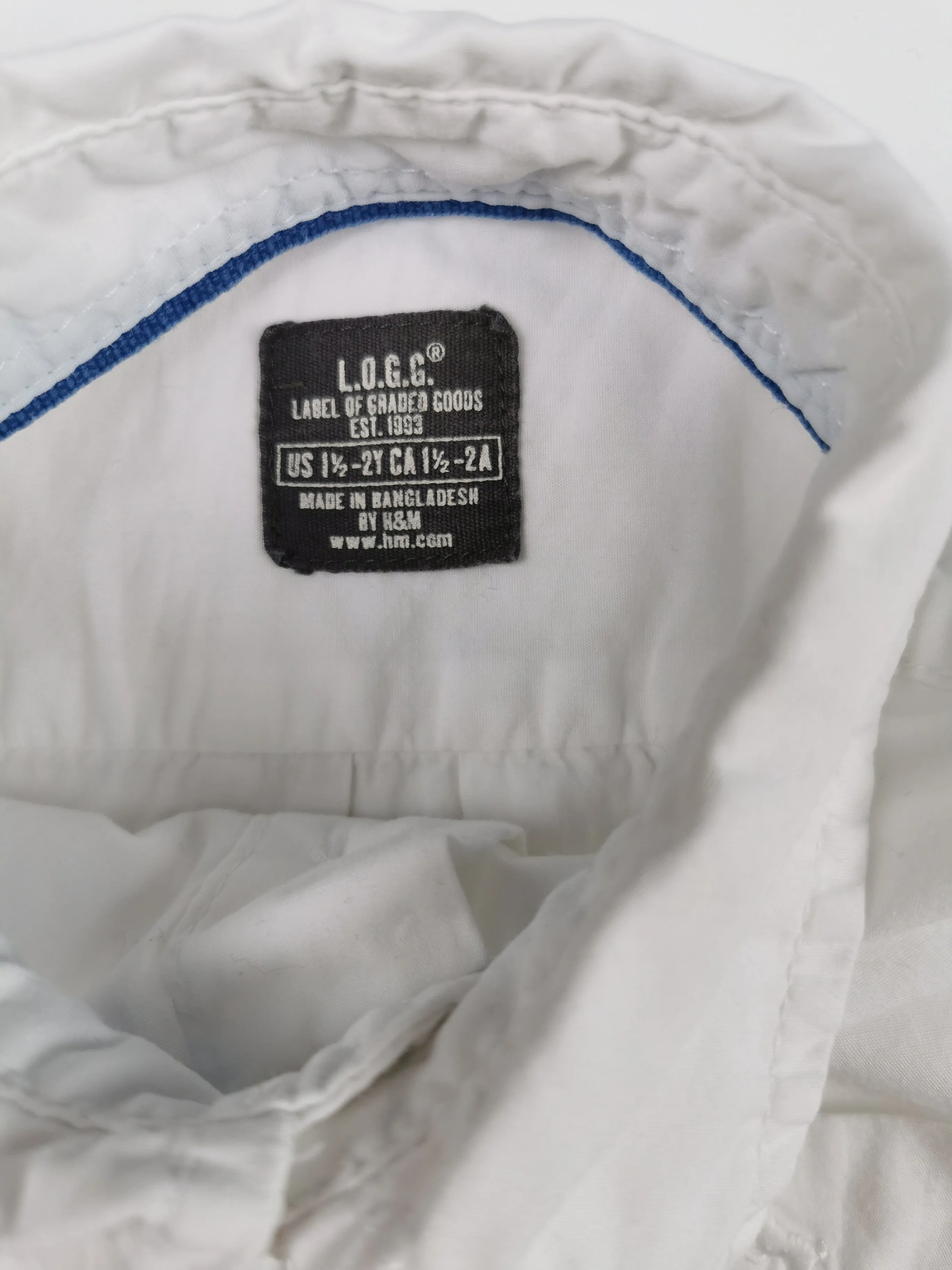 BABY BOY SIZE 18/24 MONTHS - H&M, Long-sleeve Dress Shirt EUC B34