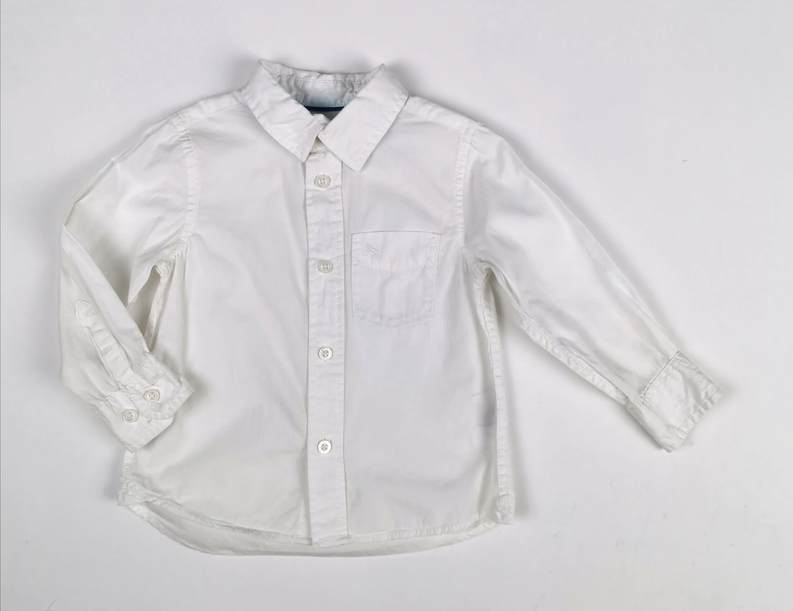 BABY BOY SIZE 18/24 MONTHS - H&M, Long-sleeve Dress Shirt EUC B34