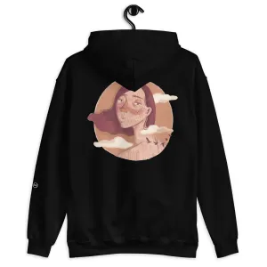 Back Printed Fleece Hoodie for Women DREAM