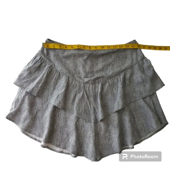 BCBGeneration Women's Fit and Flare Ruffle Tier Mini Skirt. Size M
