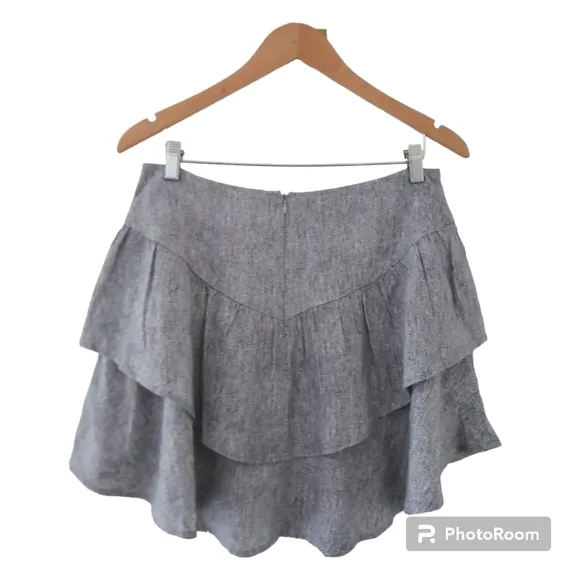 BCBGeneration Women's Fit and Flare Ruffle Tier Mini Skirt. Size M