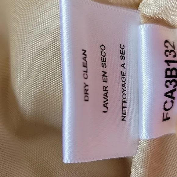 BCBGMax Azria Kingsley Pleated Skirt Champage Gold Size 2