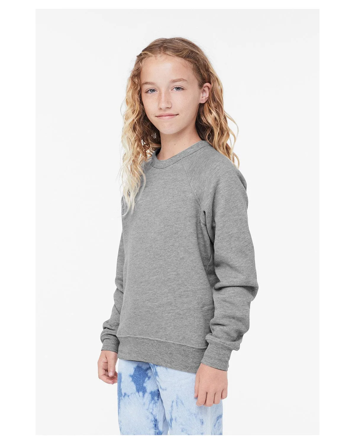 Bella Canvas Youth Sponge Fleece Raglan Sweatshirt