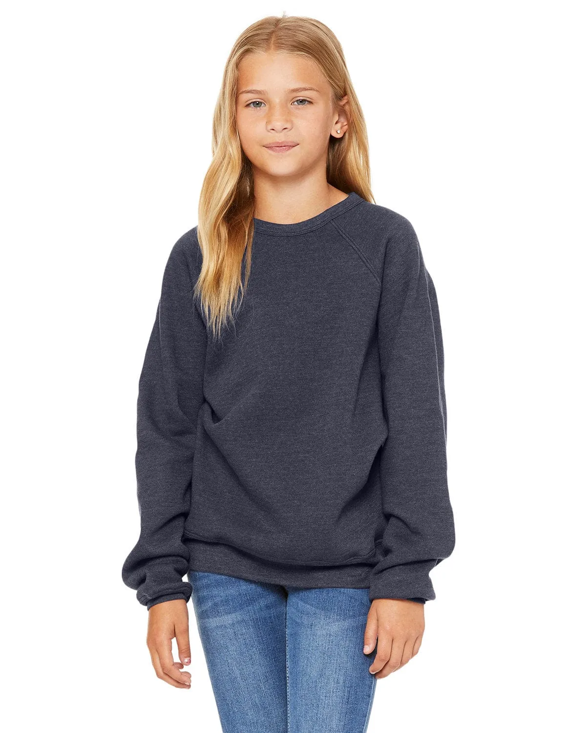 Bella Canvas Youth Sponge Fleece Raglan Sweatshirt