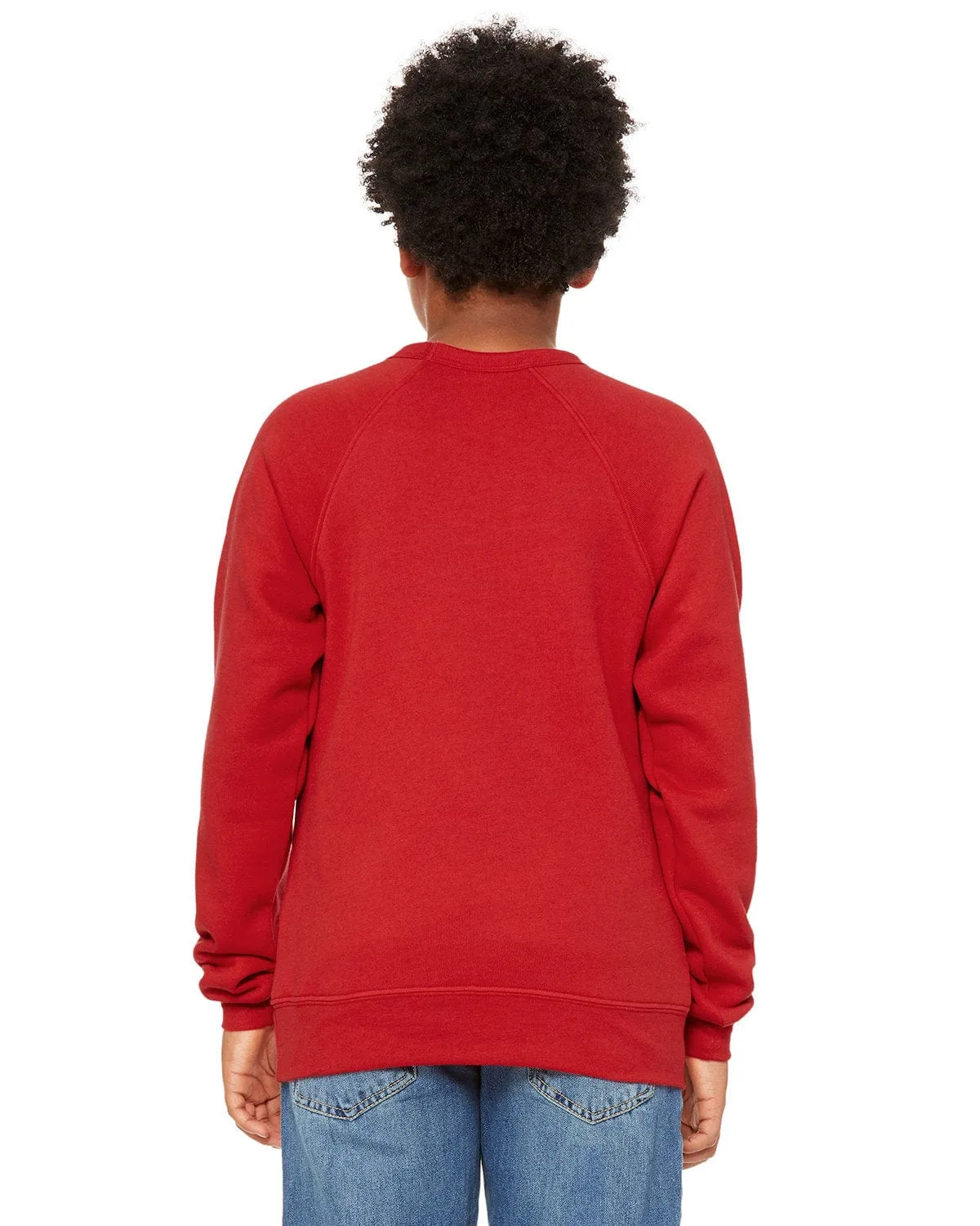 Bella Canvas Youth Sponge Fleece Raglan Sweatshirt