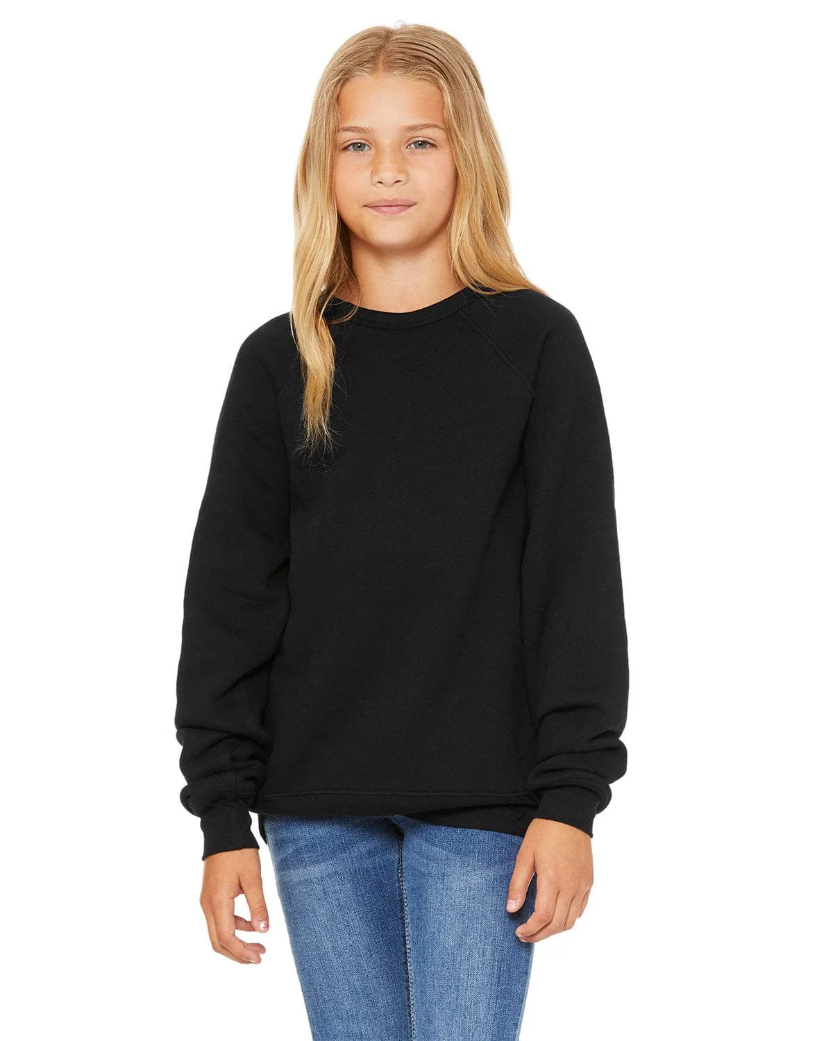 Bella Canvas Youth Sponge Fleece Raglan Sweatshirt